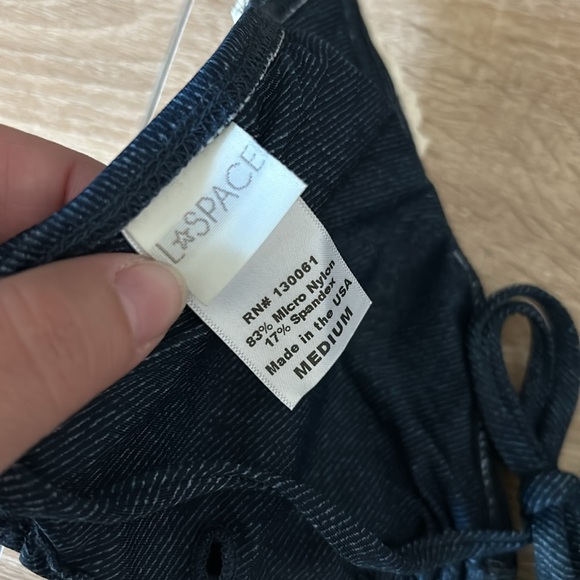 L Space denim print bikini top - Picture 4 of 4